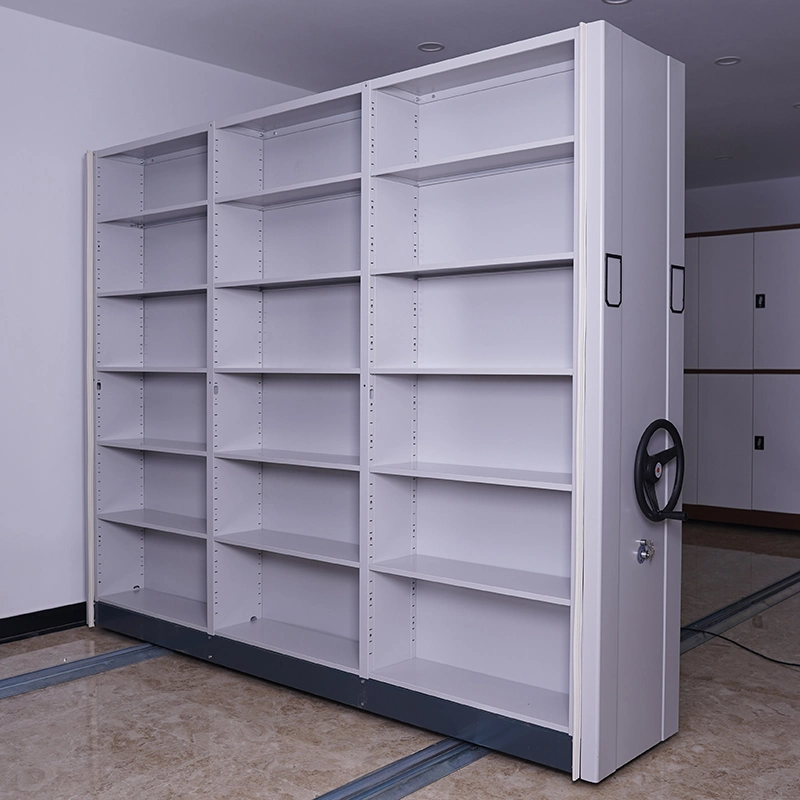 File Compactor Steel Mobile Compactor Library Book Shelf Storage Smart Mobile Shelving