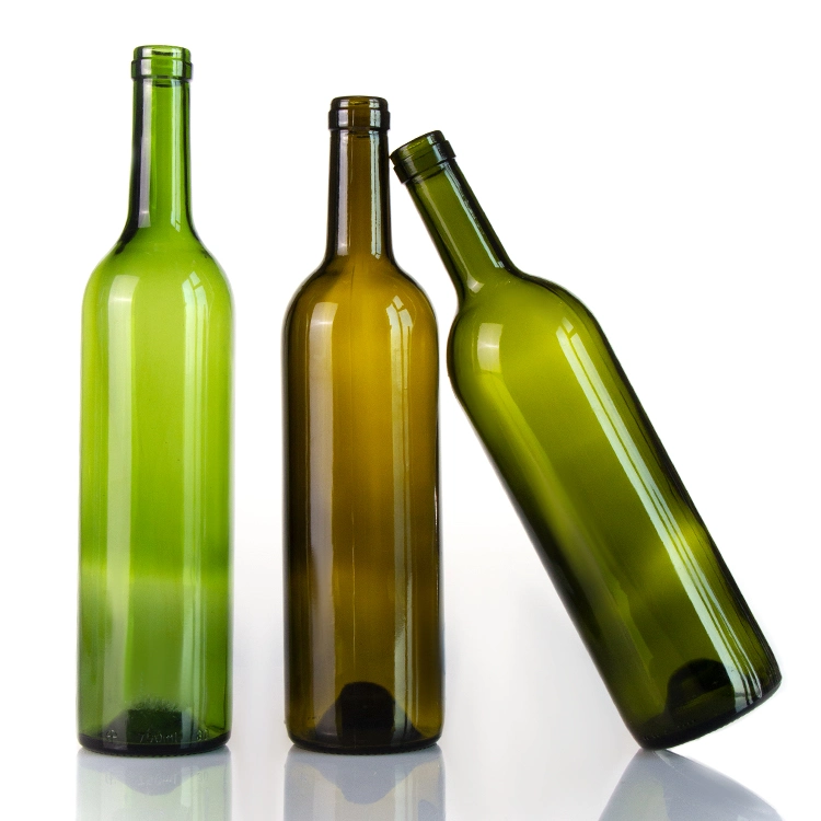 Neues Design 187ml 375ml 750ml Neue Form Weinflaschen mit Deckel
