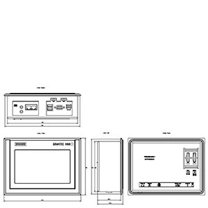 Original 6AV2124-0gc13-0ax0 Neues Simatic HMI TP700 Comfort Outdoor Comfort Panel Touch-Bedienung 7-Zoll-Breitbild-TFT-Display