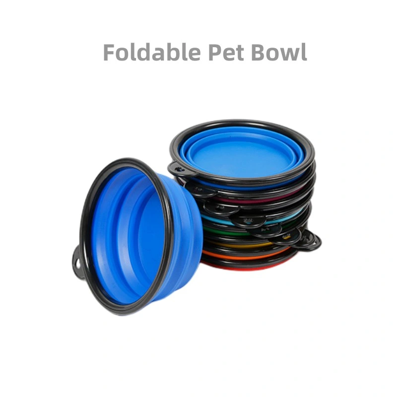 Ss Pet Slow Bowl Collapsible Silicone Pet Bowl