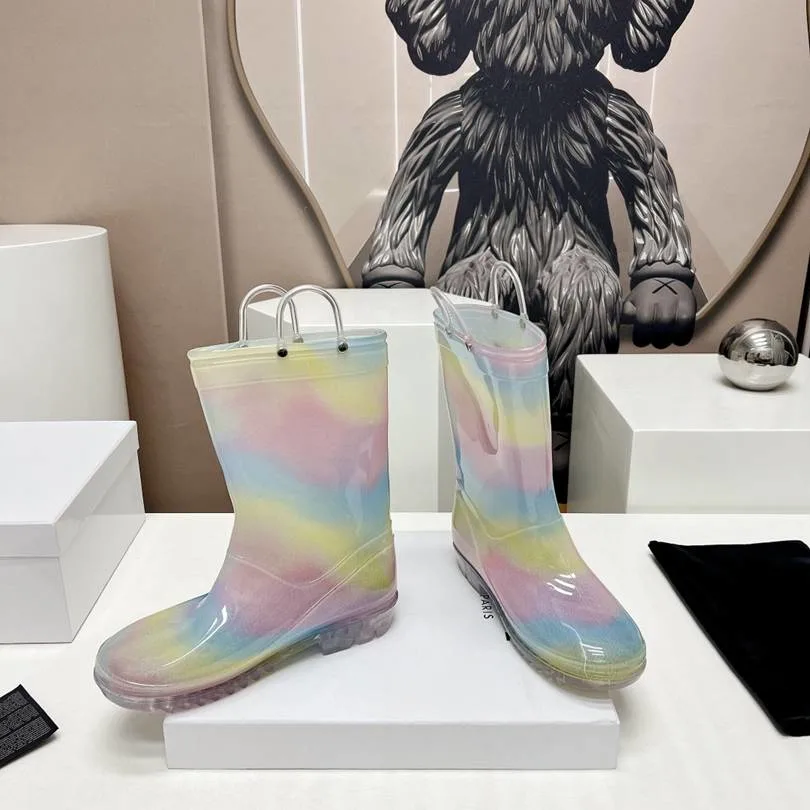 Colorful Explosive Integrated Rain Boots Fashion Shoes