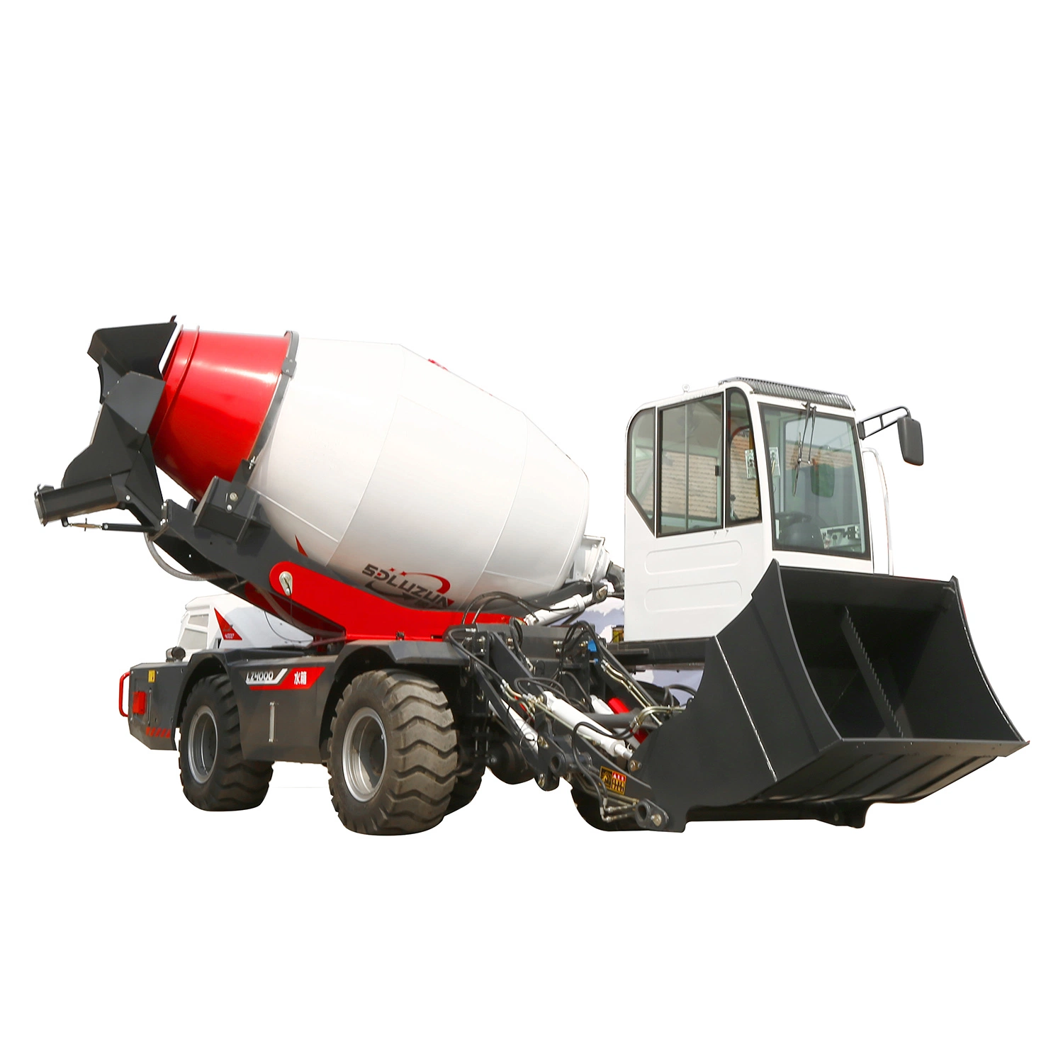 New Upgraded Lz4000 Self Loading Concrete Mixer for 4 Cbm