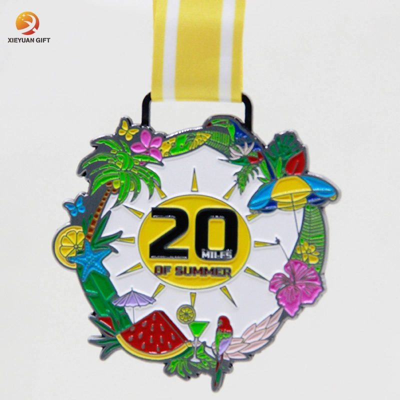 Factory Direct Price Colorful Cartoon Souvenir Youth Soccer Metal Medals