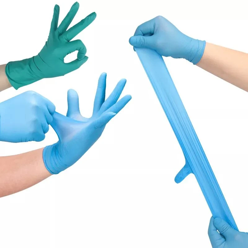 Nitrile Gloves Colored Non Powder Free Food Service Small Gloves Examination Custom Safety Nitrile Gloves