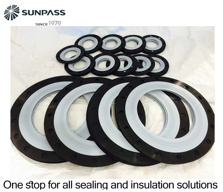 Os fabricantes forneçam resistentes à corrosão e resistente a altas temperaturas e EPDM composto de PTFE junta da flange de Excelente Resistência Longa vida de serviço