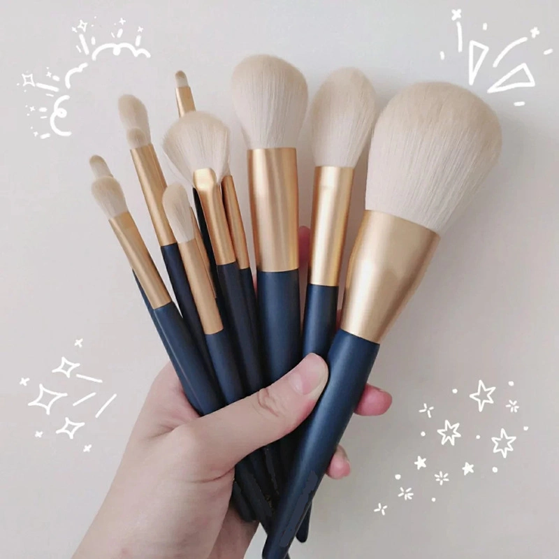 Hot Sale 14 Matte Vegan Natural Cosmetics Rose Gold Makeup Brushes Beauty Tools Foundation Brush Set