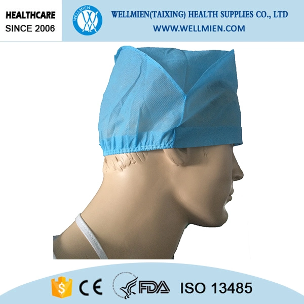 Disposable Non Woven Single Use Elastic Surgery Cap for Hospital Use