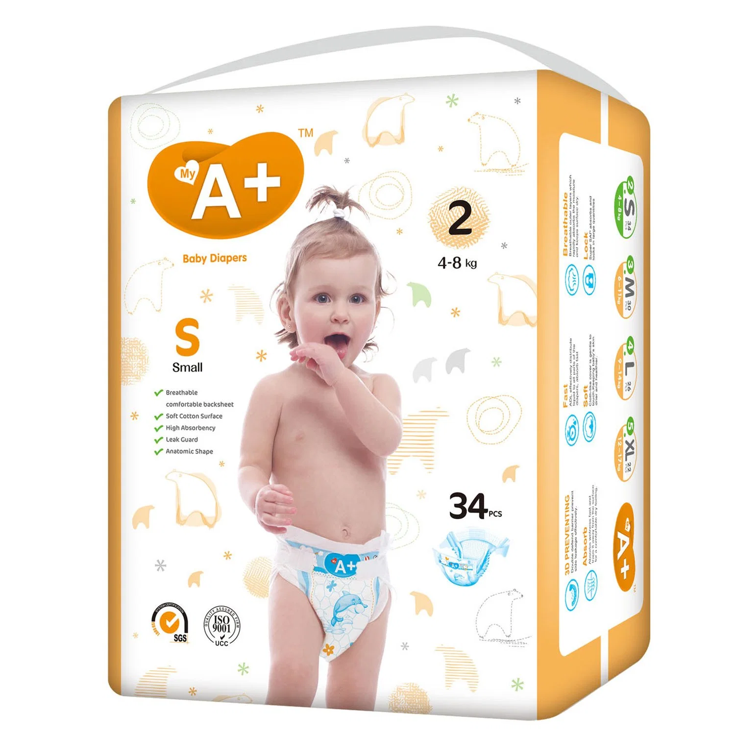 2022 Hot Selling Wholesale/Supplier Premium Quality Ultra Soft High Absorption Cheap Price Breathable Care Baby Comfortable Diaper Nappy Items Made in China