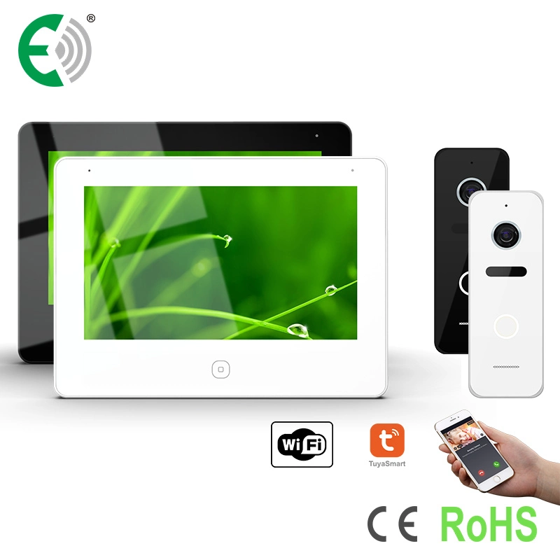 4-Wire WiFi HD Touch Screen Video Doorphone Intelligent Monitoring System