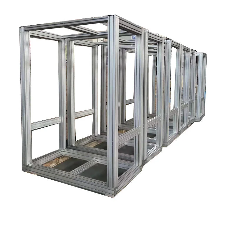 Customized Aluminum Alloy Profiles Anodized 4040 4080 Assembly Frame Aluminum Extrusion Profile for Shelving and Guarding