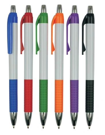 توفير قلم بلاستيكي للقلم ذي سن كروي مع طباعة الشعار