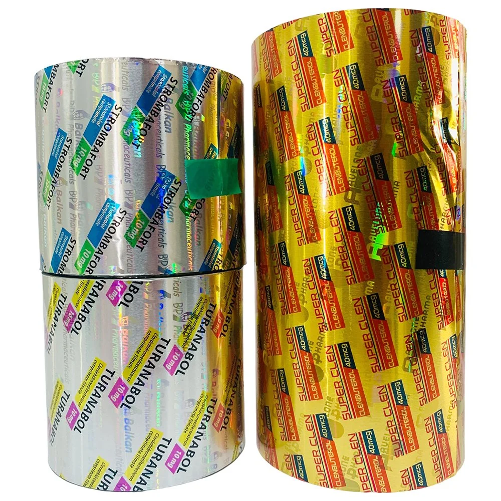 Ptp Printed Half Hard Foil Pharmaceutical Blister Medicinal Packaging Aluminum Pharma Foil