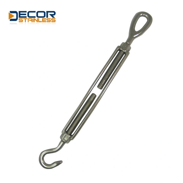 Stainless Steel Hook to Hook Open Body Turnbuckle