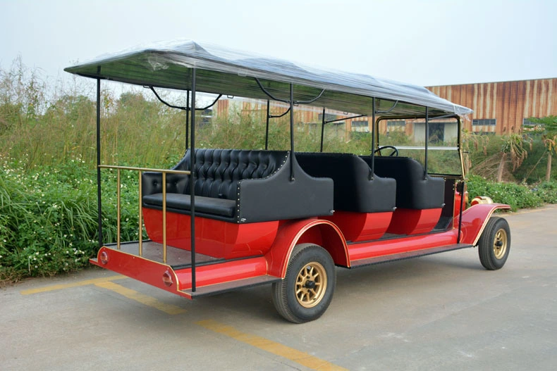 Environmentally Friendly Battery Powered Electric Tourist Shuttle Car