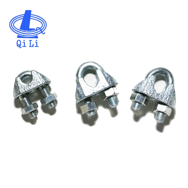 ISO Certificated Factory Supply DIN741 Galvanized Malleable Wire Rope Clip