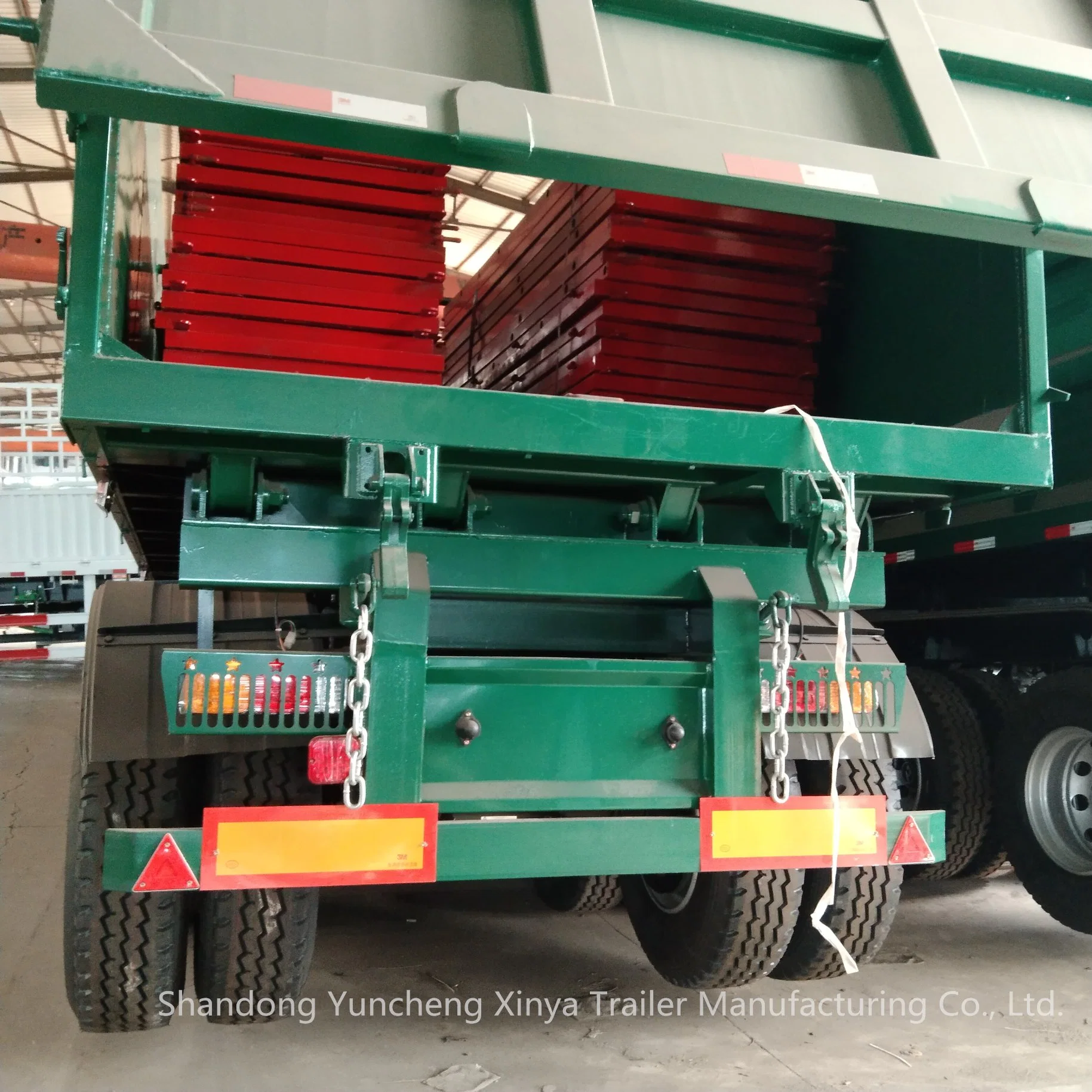 6 Axles Heavy-Duty 40cbm Front Lifting Semi Dump Trailer 50 Cubic Meters 3 Axle Dumper Tipping Semi Trailer