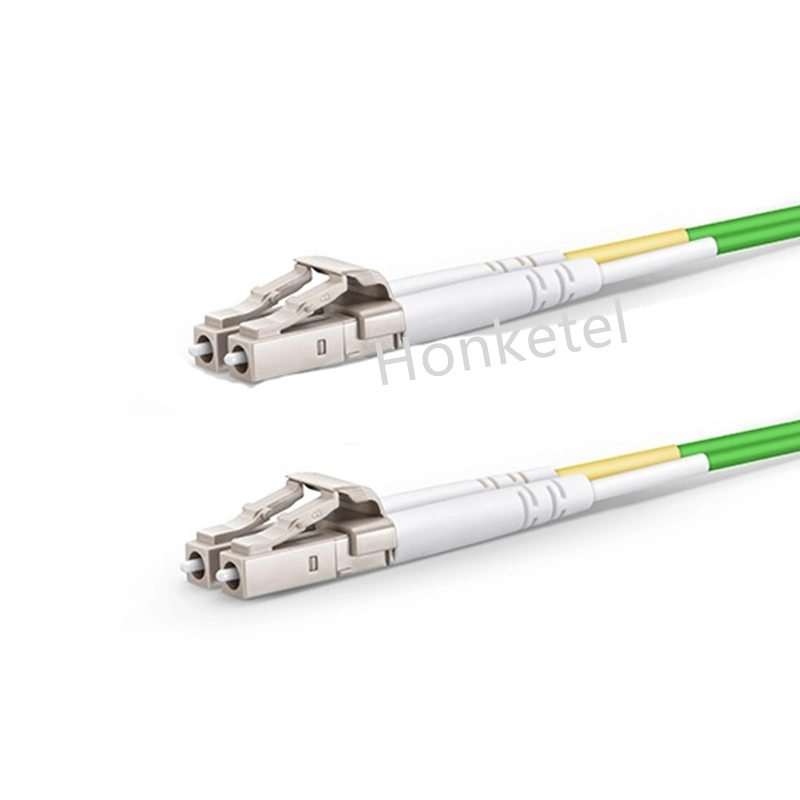 LC UPC a LC UPC Duplex OM5 multimodo PVC de banda ancha (OFNR) 2,0mm parche de fibra óptica