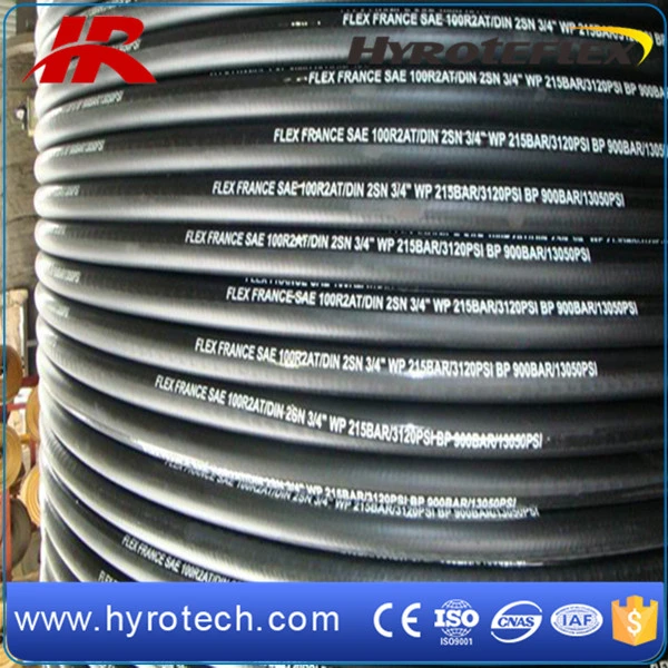 Two Wire Braids Reinforcement SAE 100r2at