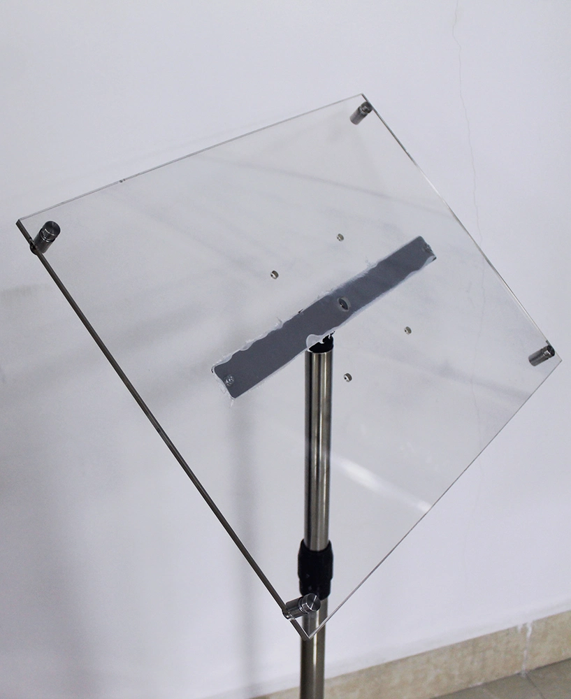 Acrylic A3 Stainless Steel Stanchion Book Sign Holder Poster Stand