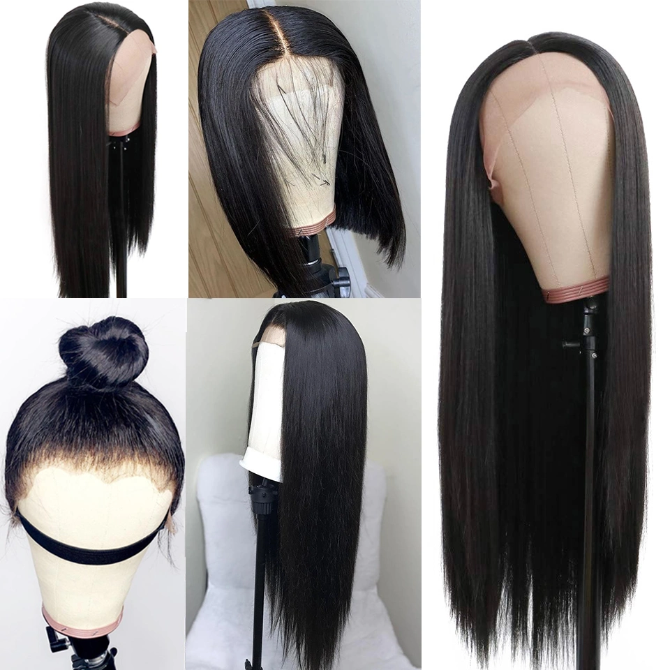 Brazilian Straight Lace Wigs 150% Denisty Natural Color 13X4 Lace Front Wigs Human Hair 12"