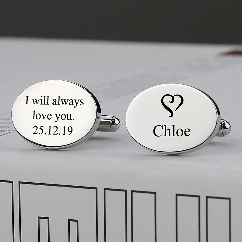 Wedding Custom Mens Cufflinks Fashion Garment Accessories Groomsmen Gift