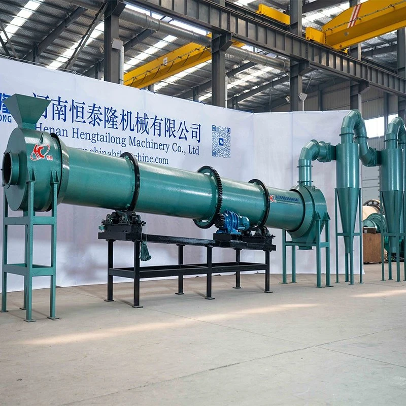 Sale Small Scale Stainless Steel Drying Equipment Wet Fertilizer Bagasse Biomass Wood Sawdust Slag Gypsum Grain River Sand Slurry Rotary Dryer Machine Price