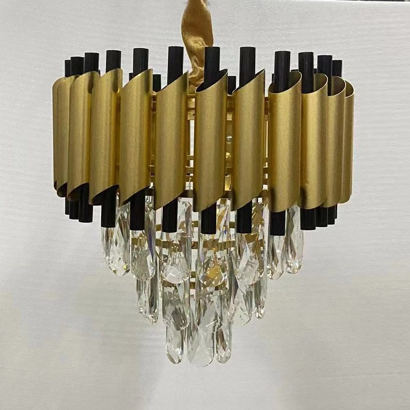 غرفة معيشة ذات إضاءة عالية على الجدار مع ثريا كريستالية بسعر جذاب New Type Northern Europe Shالتعليق Lighting Luxury Crystal Light for غرفة معيشة غرفة النوم