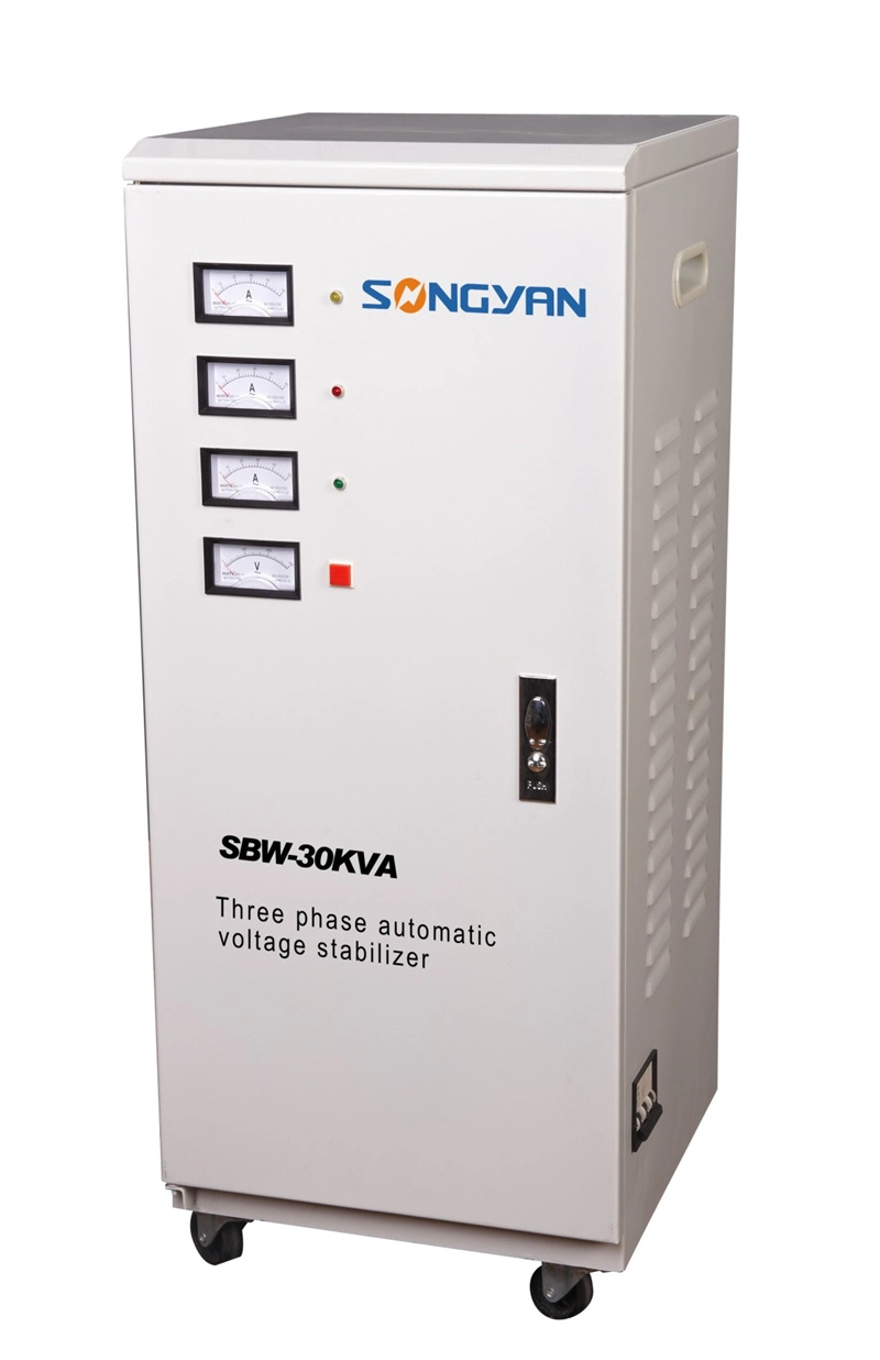 Three Phase AVR AC Current 20kVA 50kVA 10kw Automatic Voltage Stabilizer