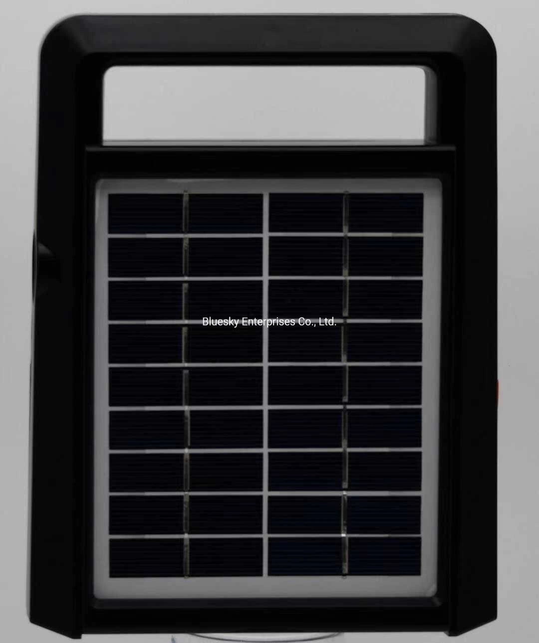 Tw-1322bts Powered Solar Panel Charging LED Flashlight USB MP3 FM Radio Portable Emergency Speaker