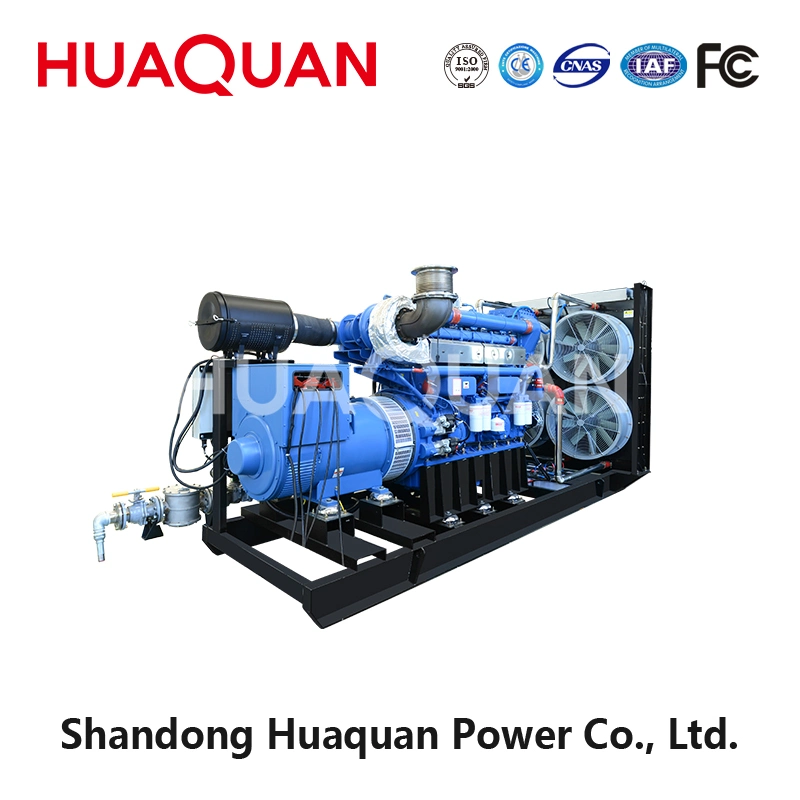 500kw 625kVA Open Type Natural Gas/CNG/LNG/LPG/Biogas Generator with Yuchai Engine