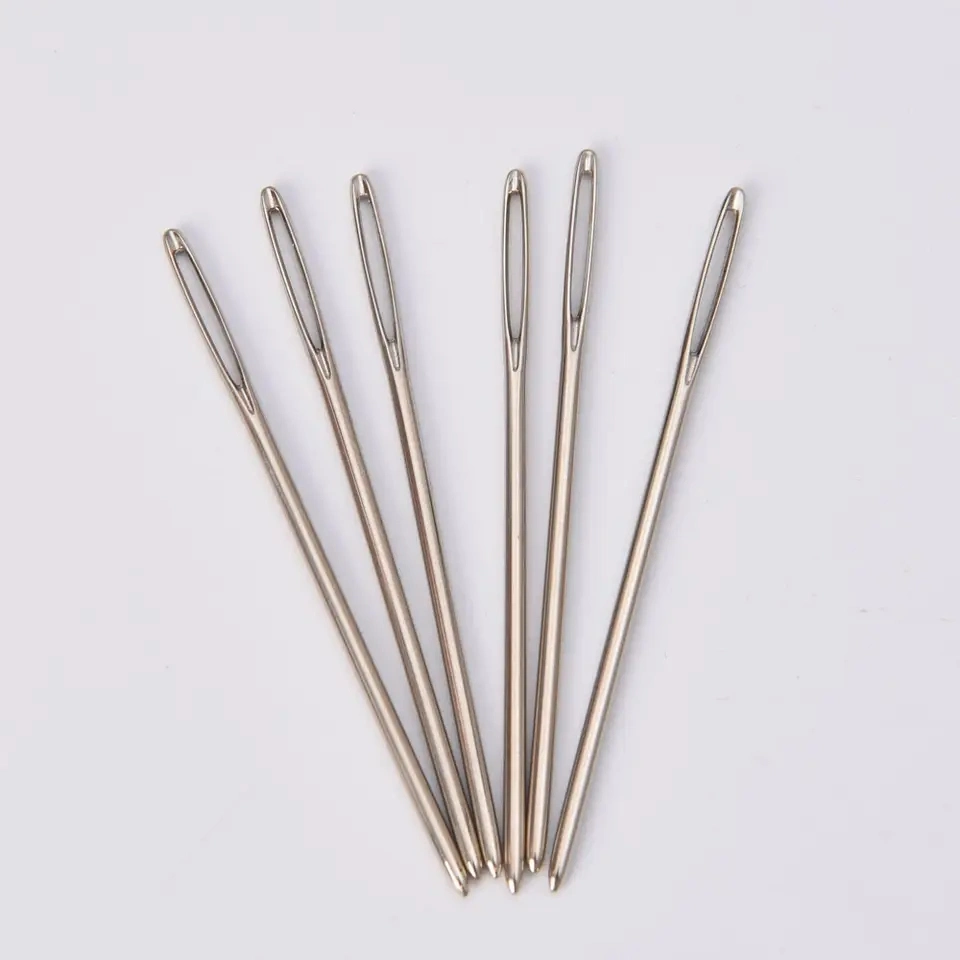 Home Sewing Machine Needles Ball Point Head Silver Steel Needles Sewing Machines Part