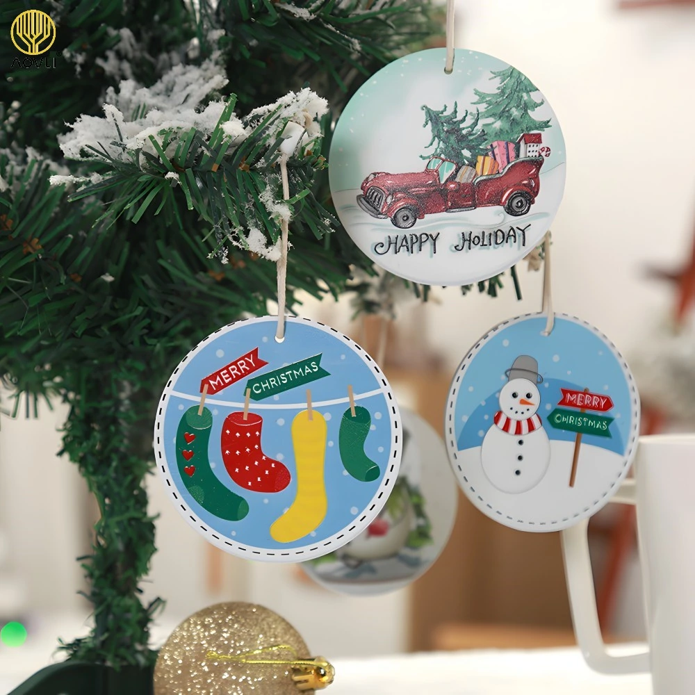 Advertising Plastic Solid Air Freshener Perfume Card Hanging Christmas Promotion Gift