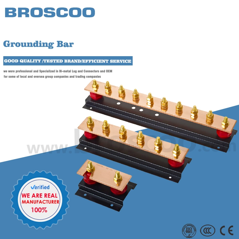 Electric Power Transmission Copper Ground 630A Earth Bus Bar