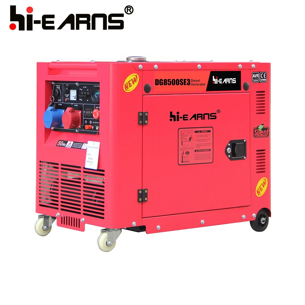 36ah Electric Start Universal Wheels Diesel Generator Set (DG8500SE3)