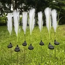 New Festive Holiday Decorative Gobos Warm Christmas Outdoor Lawn Artificial LED Reed Lights