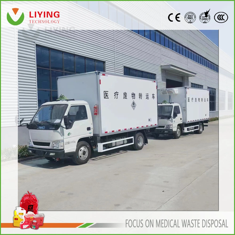 Hospital Clinical Waste Disposal Van Truck Medical Refuse Transfer Truck