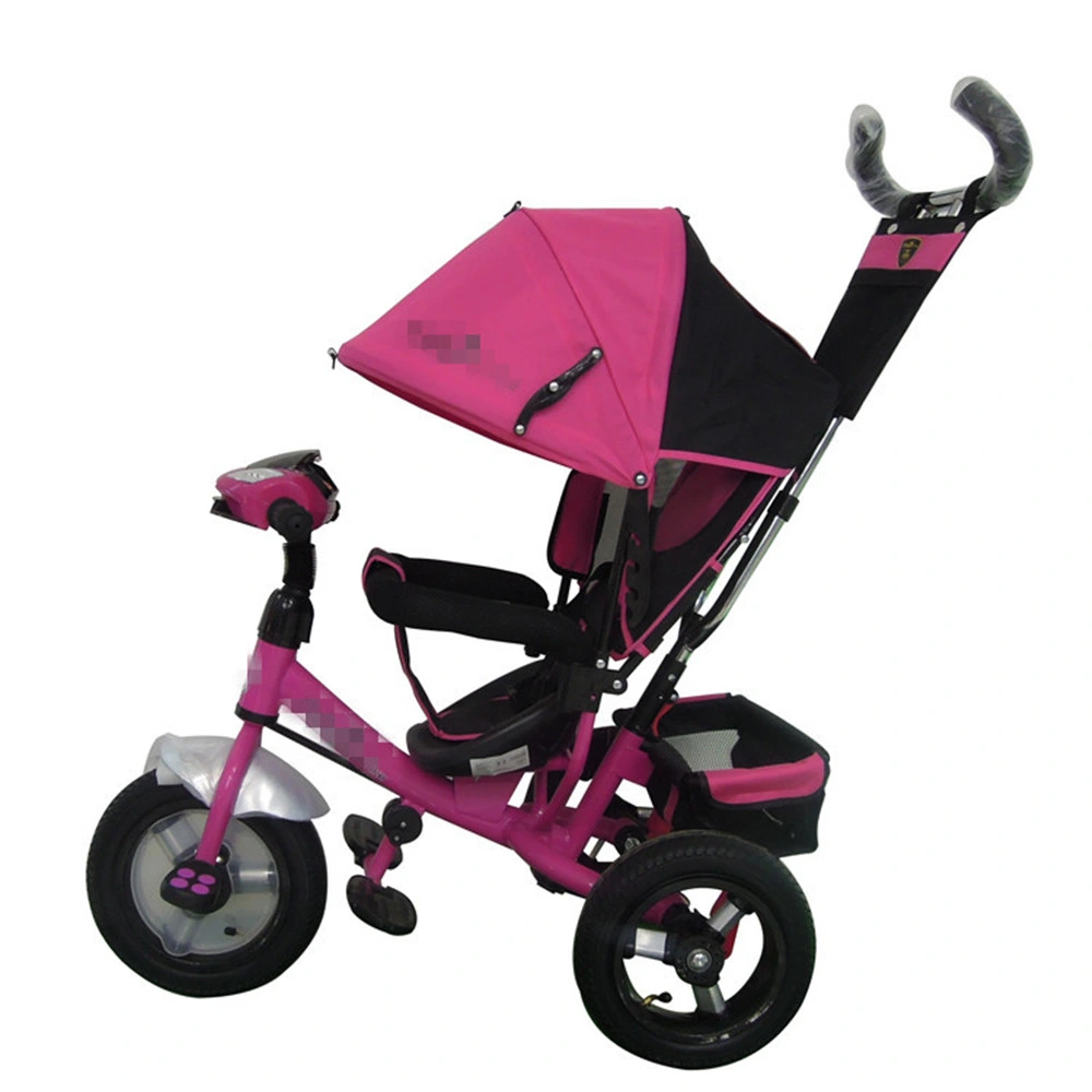 Los niños rosa rosa triciclo triciclo Kids partes de la Baby triciclo mayorista de la barra de empuje de los padres de niños de padres de tres ruedas de bicicleta Bebé