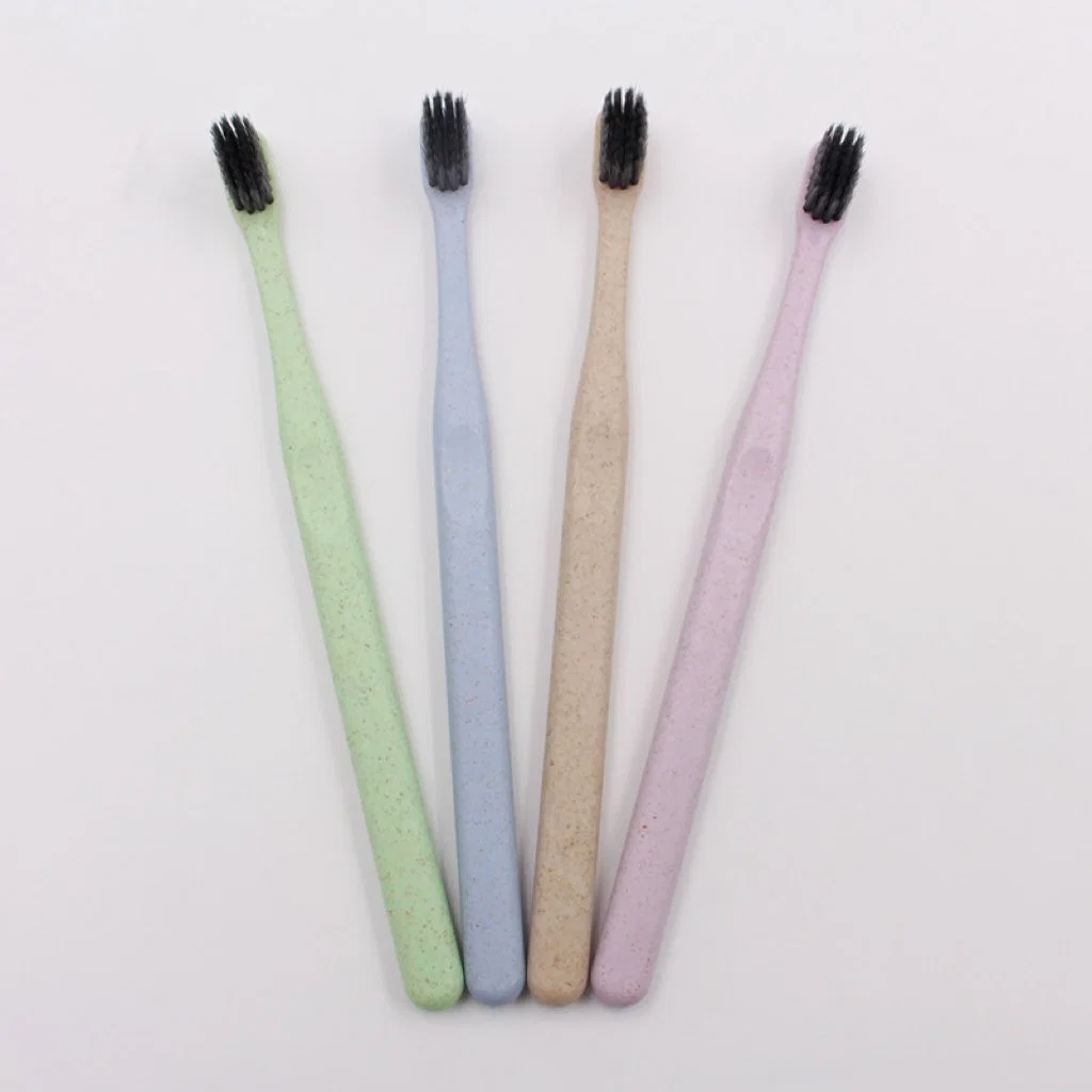 Custom Unique Personal PP/Nylon/Whaet Straw Oral Care Adult/Child Household/Travel Toothbrush