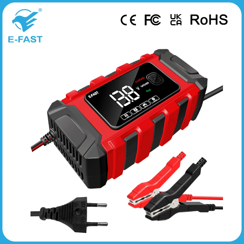 12V Car Battery Charger Big Display Battery Charger Power Pulse Repair Chargers Wet Dry Lead Acid