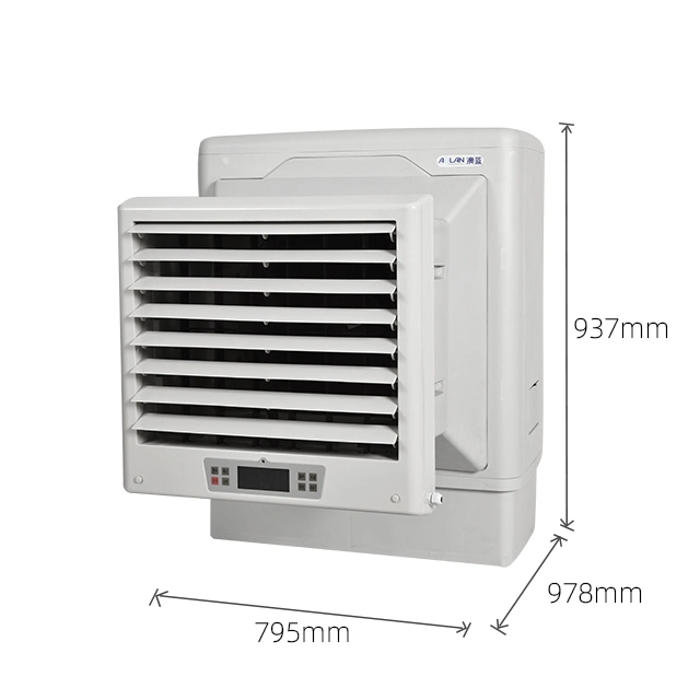 Water Air Conditioner Wall Mount One Side Air Imput 6000m3/H Airflow Window Cooler