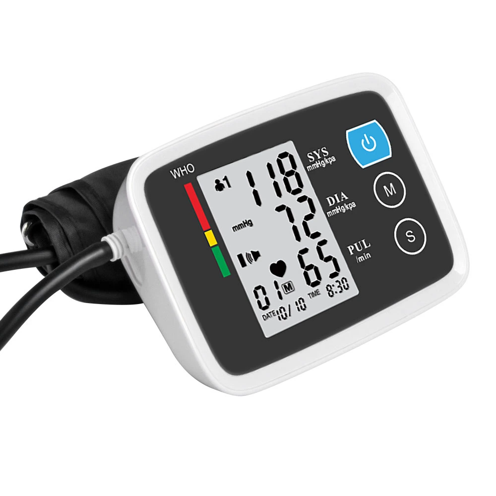 Fully Automatic Upper Arm Digital Blood Pressure Monitor CE ISO Approved Bp Machine Pressure Monitor Electronic Sphygmomanometer