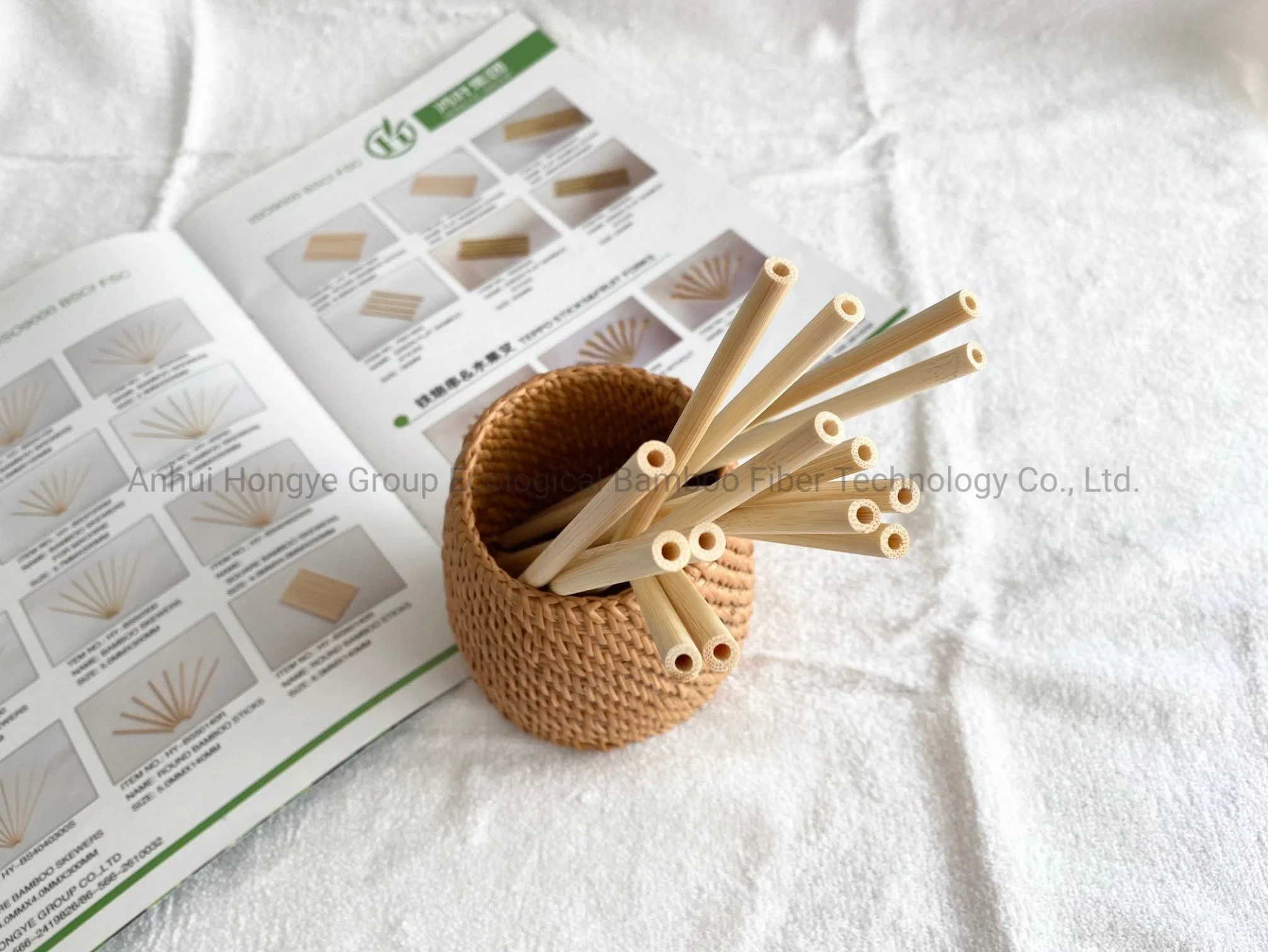 Disposable Bamboo Straw Hot Sale Eco-Friendly Product 6.2*200 mm