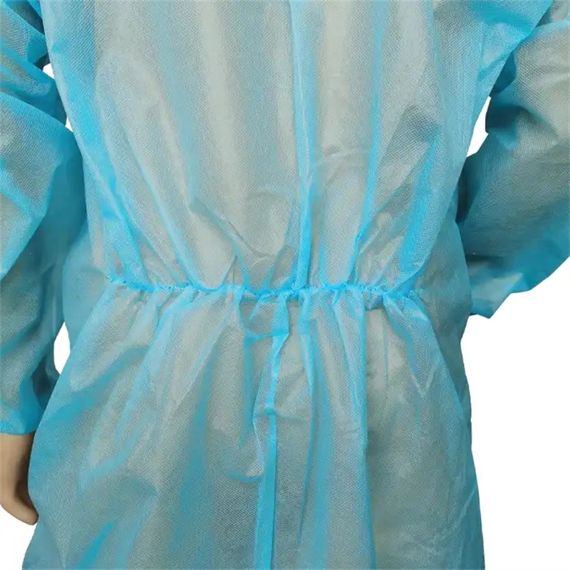 Blue Color Disposable SMS Coverall Protective Garment for Chemical Industry