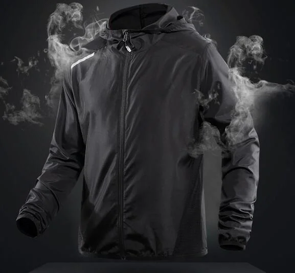 New Men's Sports Windbreaker Outdoor Breathable Loose Long Sleeve Running Casual Jacket, Coat, Top