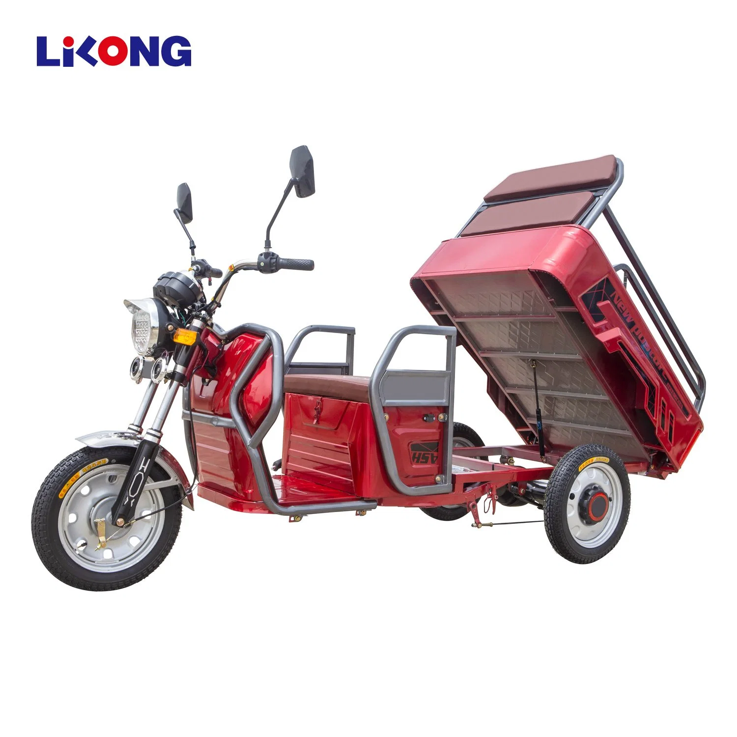 2021 New Design High Speed Gasoline Motorcycle for Cargo, Petrol Three-Wheeler Tricycle