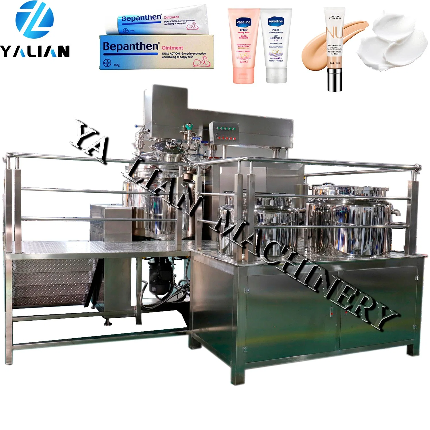 5% off Cream Manufacturing Machine Cosmetic Production Line with Gel Homogenizer Mixer