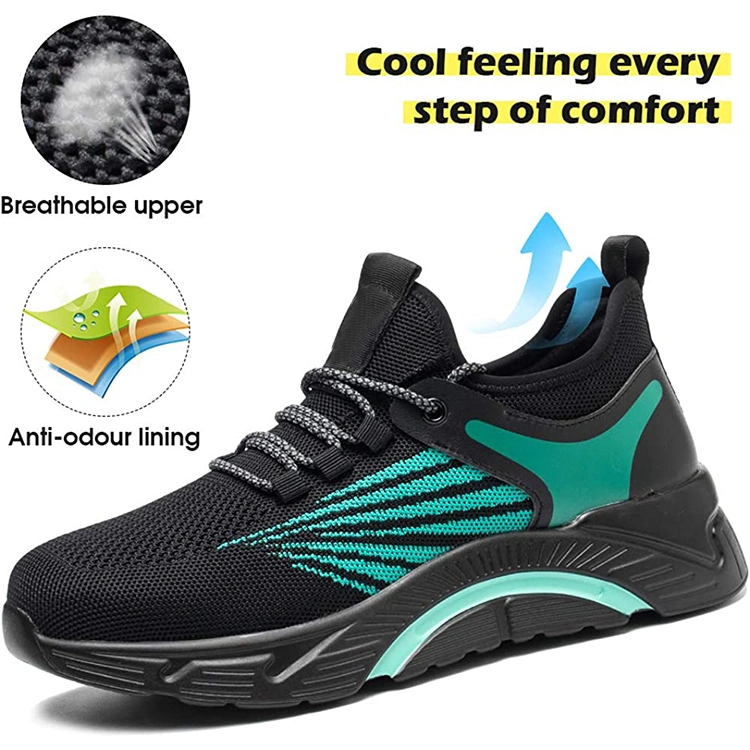 Anti Smashing Anti Piercing Lightweight Industrial Construction Safety Shoes