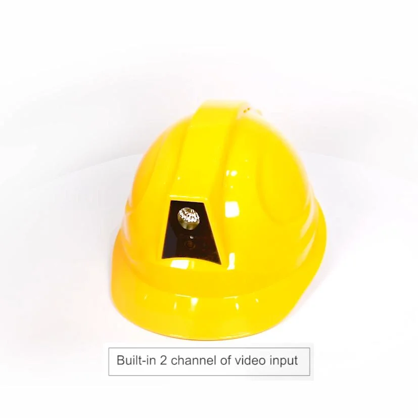 Miner Construction Worker Head Protection Wireless Smart 4G Safety Helmet Camera