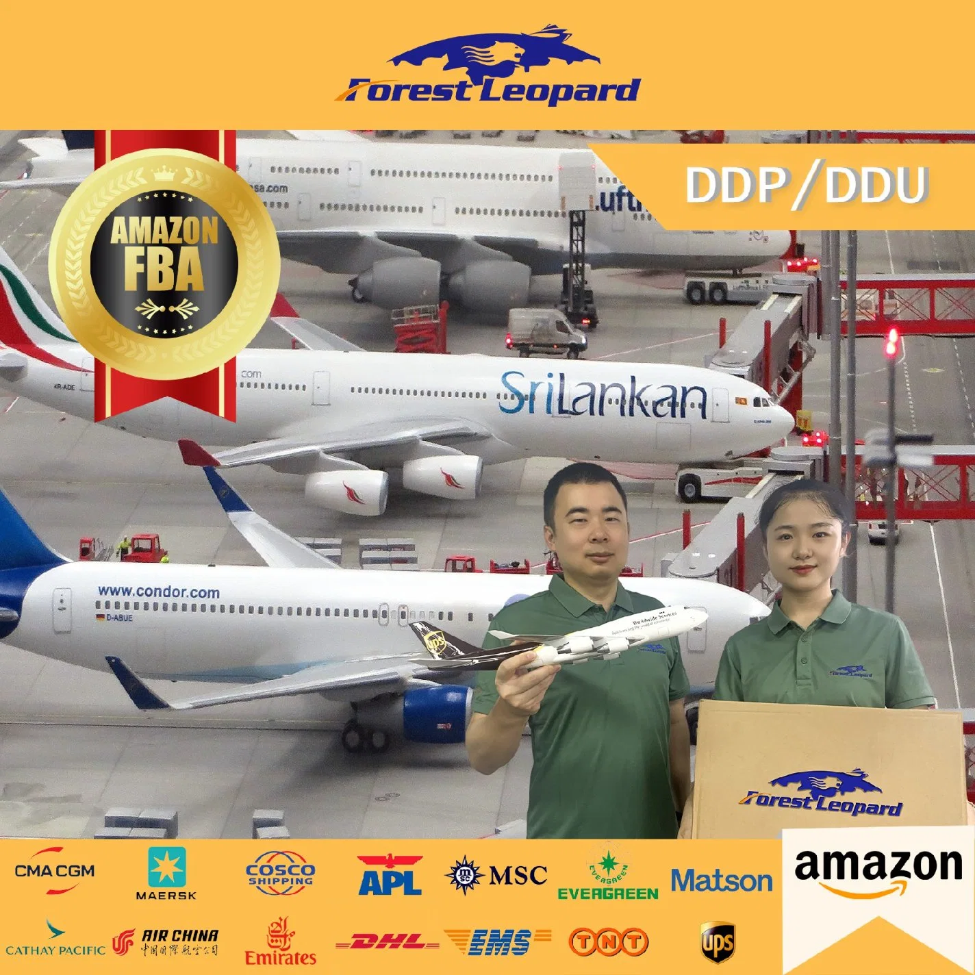 Professionnel Chine Forwarding Agent Air Freight frais d'expédition Tarifs Chine Vers l'Europe, États-Unis, Australie avec le service DDP