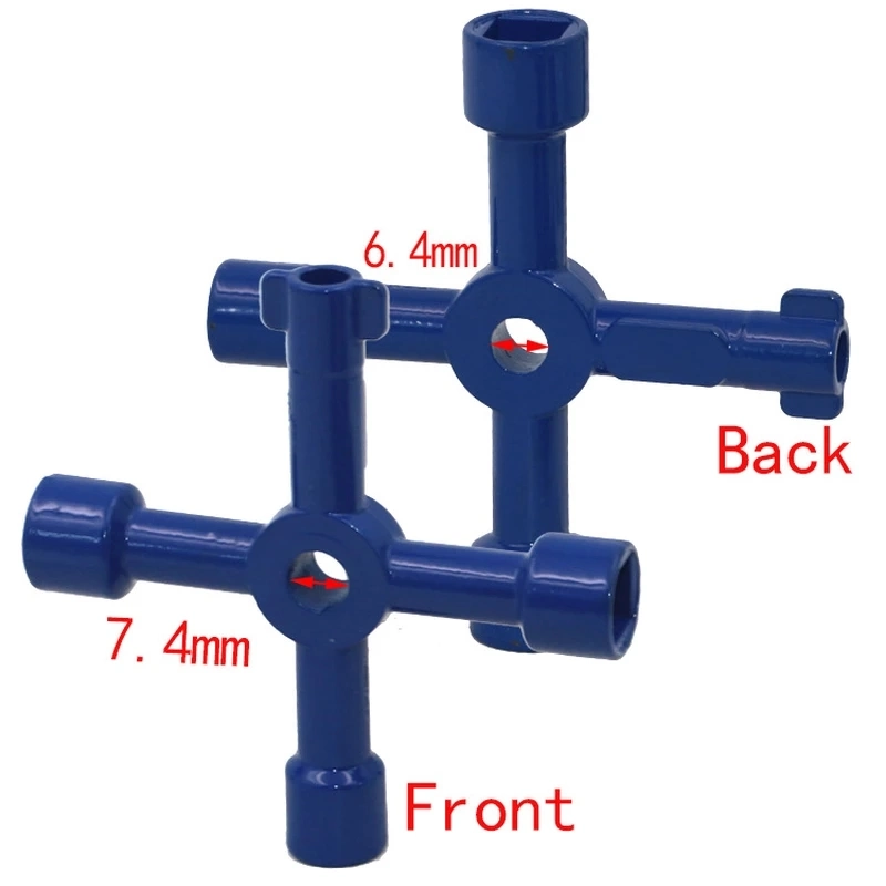 Multifunctional Electric Control Cabinet Triangle Key Wrench Elevator Train Door Water Meter Valve Square Hole Key